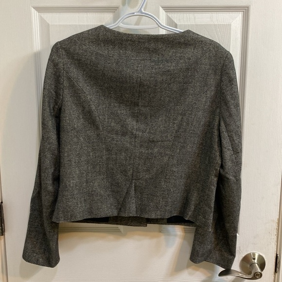 Minuet Cropped Oatmeal Brown Blazer Jacket Women’s Size UK 10 US 6 Office Fall - Picture 7 of 7